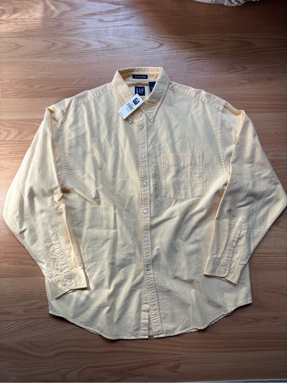 GAP Butter Yellow Button Up Shirt